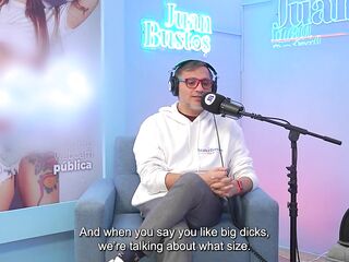 Colombian Loren Late goes 100% SCREW MACHINE and has 7 orgasms on JuanBustosPodcast