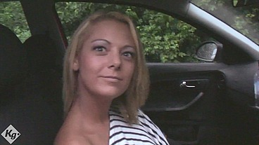 Cum Slut Krystal Pink Sucks Of Stanger Outdoors