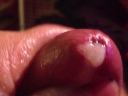 milking cum out of tip of my dick