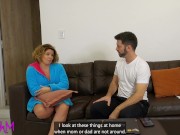 Watching porn with my friend's dad. He taught me to get fucked in the ass.