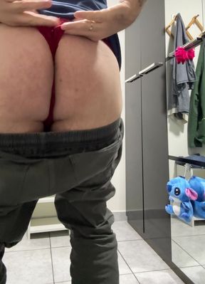 Ass husband in panties
