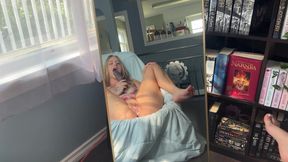 Blonde Nerdy Nympho cumming all over her BBC