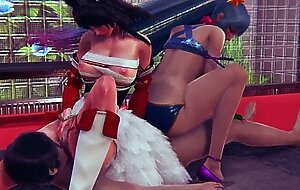 Kda ahri and sona - maven of the strings pussylicking and fuck two girls from league of legends 3d