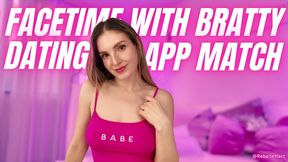FaceTime with Bratty Dating App Match - A Humiliating Cuckold Video Chat with Rebelle Hart