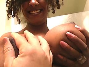 Fucking black big tits momma