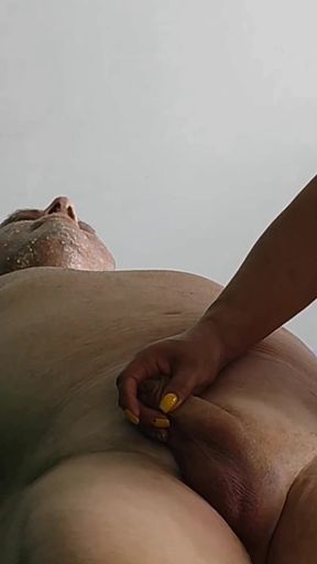 Powerful moment from "PREVIEW OF COMPLETE 4K MOVIE A PROFESSIONAL PENIS MASSAGE WITH ADAMANDEVE AND LUPO"