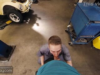 VRB Homo: twink mechanic Homo gives Sexy Oral pleasure and Bangs Anal in advance of his boss coming - HD Porn