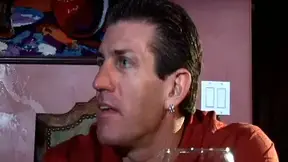 Beautiful blonde MATURE BABE gives a hot sucking and shows off her huge boobs in