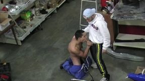 fucked by strraight worker in garage