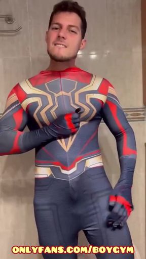Spiderman Huge Surprise Cum