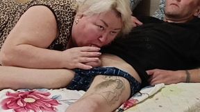 Neighbor Swallows Mouthful of Hot Thick Cum