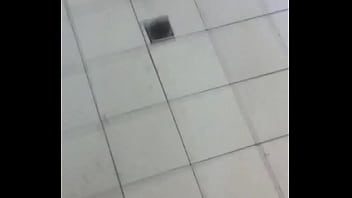 Jerk and cum in the university&#039_s restroom