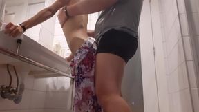 Sex of two strangers in the toilet - lesbian_illusion
