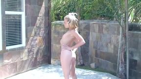 Sudden anal impact for a blonde sexy bitch