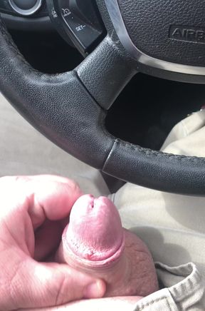 Cum shot in Car