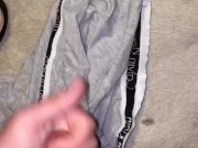 Fucking and wanking with my flashlight with big cumshot