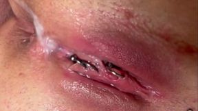 Blow Foreskin Dick with view on my BigTits and fuck my Pierced Pussy and Creampie