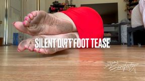 Silent dirty foot tease