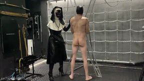 Latex Nun Checks Your Anus Virginity