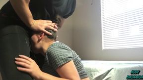 Masked Man Roughly Facefucks &amp; Fucks Girl