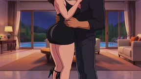 Blind Kiss at Party Ignites Burning Desire and Leads to Steamy Night with My Hot Curvy Roommate AI generated