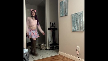 step daughter comes home late without pantiesstep dad licks her tight cunt and creampies her pussy