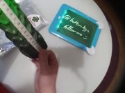 Sinnovator Andromeda Alien Platinum : Unboxing Silicone Dildo (links bio)