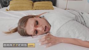 Blond bombshell Kenzie gets a messy creampie double teaming by Xander and his friend after a heated fuck fest