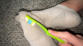 Foot Humiliation ft Toothbrush + VOICE