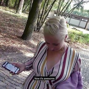 Public amateur MILF fucked outdoor after casting by sex date