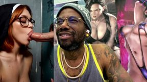 tight tits ginger nun slut sucking off a cummy cock in a glory hole, ai generated