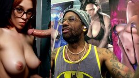 tight tits ginger nun slut sucking off a cummy cock in a glory hole, ai generated