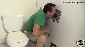 Aiden parker fucks a coalblack guy in a washroom