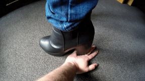 Boot Heel Hand Trample (4K)