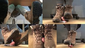 Tanja drains my little friend with her dirty Timberland boots - Cam 1