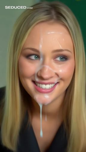 facial, long hair, looking at viewer, smile, video created by AI