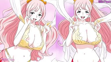 One Piece Hentai Anime - Big Tits Shirahoshi Blow Job Hentai by eextoon
