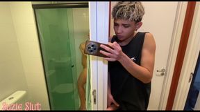 Stepmom Caught Her Stepson in the Handjob, Grounded Him to Eat Her Ass