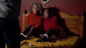 4051 Kat and Layla in Sweaters and Stockings