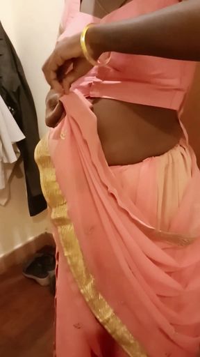 Desi Tamil Wife Renu's Big Ass &amp; Pussy Teased in Saree Post-hotel - Cuck Films! Indianhotwifex