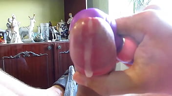 sperm flows from the penis - slow motion