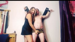 Bound and Broken by Miss Ivy : Chicken Boy’s Ultimate Ball Busting and Shoe Worship humiliation, having to breathe in the scent of my feet