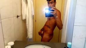 Stuffed Belly Amateur Jerking