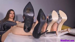 Sore High Heels Feet - Shoe Fetish - HD MP4