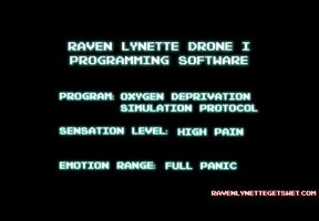 RAVEN LYNETTE DRONE I OXYGEN DEPRIVATION PROTOCOL-PUFFY CHEEK BREATHHOLD STRUGGLES
