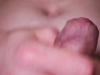 Pulling my foreskin back to cum