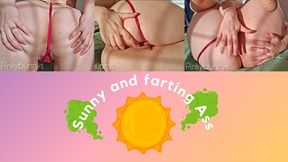 Sunny farting ass