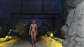 Brunette Goddess in Fallout Armor Teases You Into Wild Hentai Pleasure