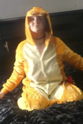 Renee Sakuya in a Charizard Suit Dancing, Silent Film