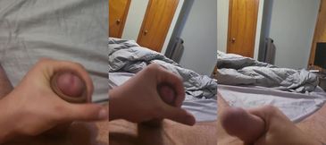 Chubby Gay Teen Jerks Uncut Beast While Mom Snoozes Next Door Explodes
